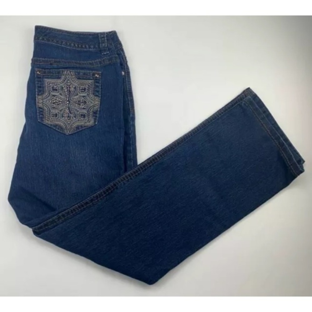 ND Weekend Women's Embroidered Blue Jeans Size 8 - Picture 1 of 8